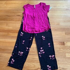 Soma Cool Nights Pink Martini pajama set size medium